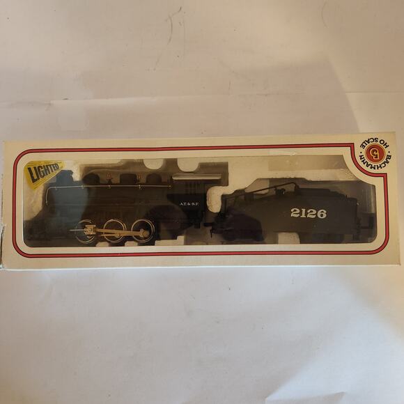 Bachman HO Scale USRA 0-6-0 Santa Fe #2126 Model Toy Train Locomotive & Tender - Picture 1 of 4
